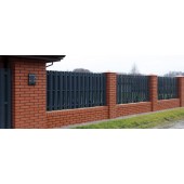 Штакетный металлический забор